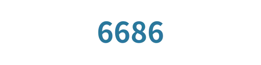 6686